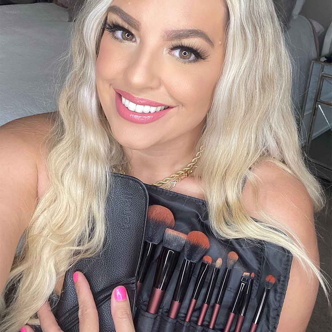 Aria 12-Piece Pro Makeup Brush Set - Flawless Finish Tools | Louvrs