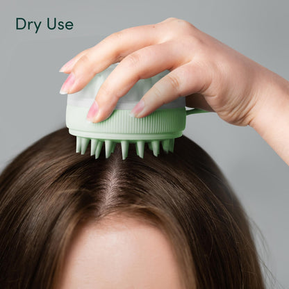 Silicone Scalp Massager & Exfoliating Brush - Spa Ritual | Louvrs