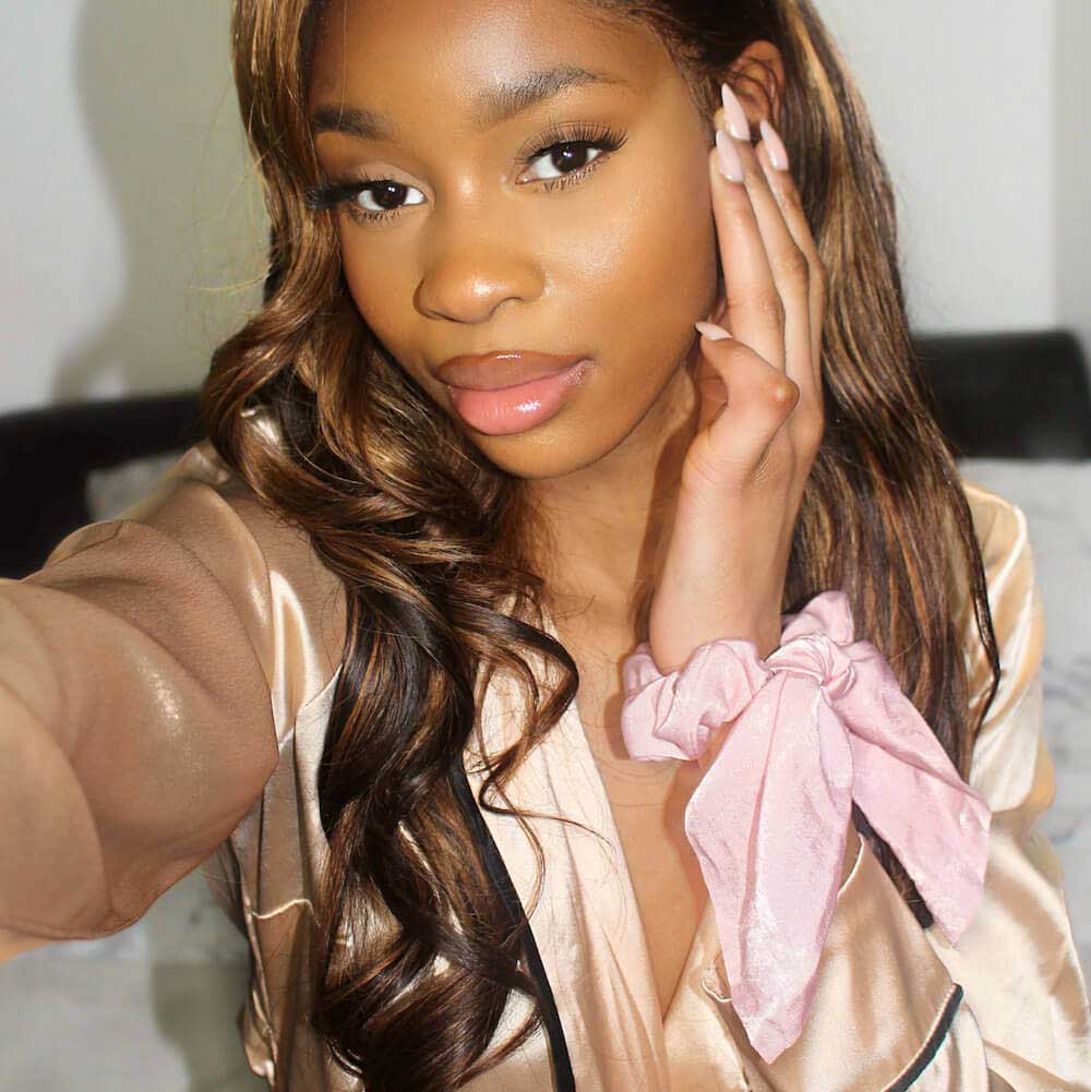 Satin Bow Hair Scrunchie - Effortless Style Ritual | Louvrs