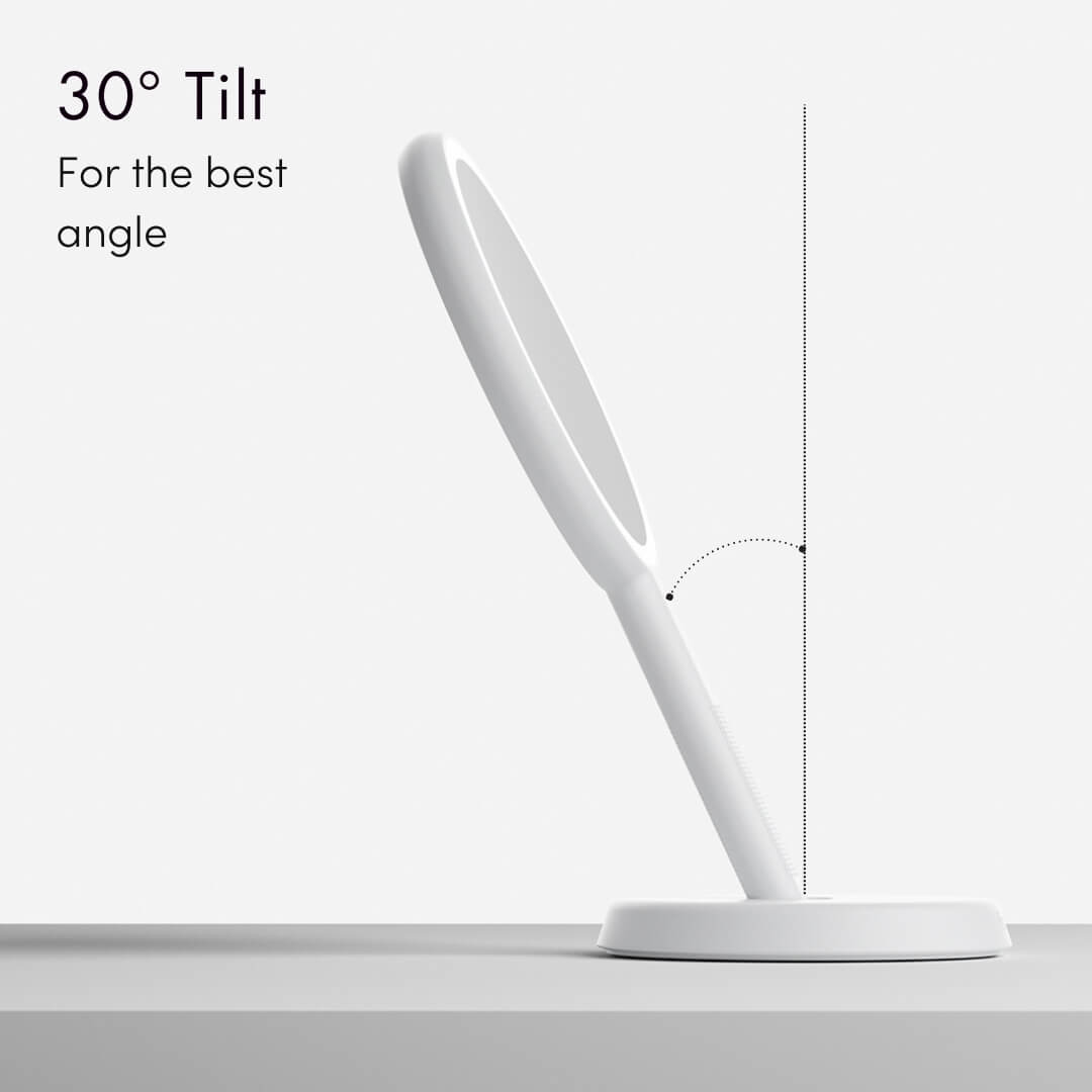 Cami LED Lighted Makeup Mirror - Dual 1x/5x Magnifying Handheld Vanity | Louvrs