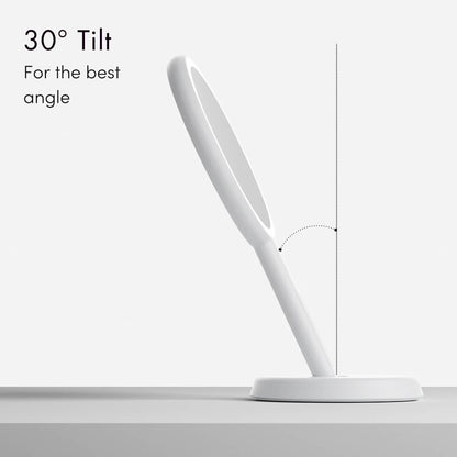 Cami LED Lighted Makeup Mirror - Dual 1x/5x Magnifying Handheld Vanity | Louvrs