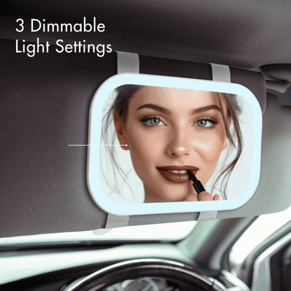 Juni 2 LED Car Visor Mirror - Effortless Beauty On-the-Go | Louvrs